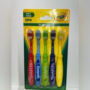 Brush Buddies Soft Toothbrushes Crayola 5 count